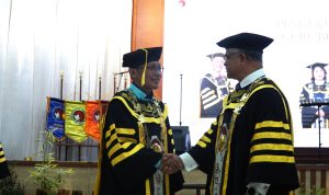 Prof. Didit Budi Nugroho, S.Si., M.Si., D.Sc., dikukuhkan menjadi Guru Besar dalam Rapat Terbuka Senat pengukuhan Guru Besar, Kamis (30-05-2024).