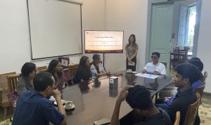WR RIK Prof. Eko Sediyono dan WR KK UKSW Prof. Yafet Yosafet Wilben Rissy berkesempatan menerima ke-10 mahasiswa asing yang menempuh studi di UKSW, baru-baru ini. (4)